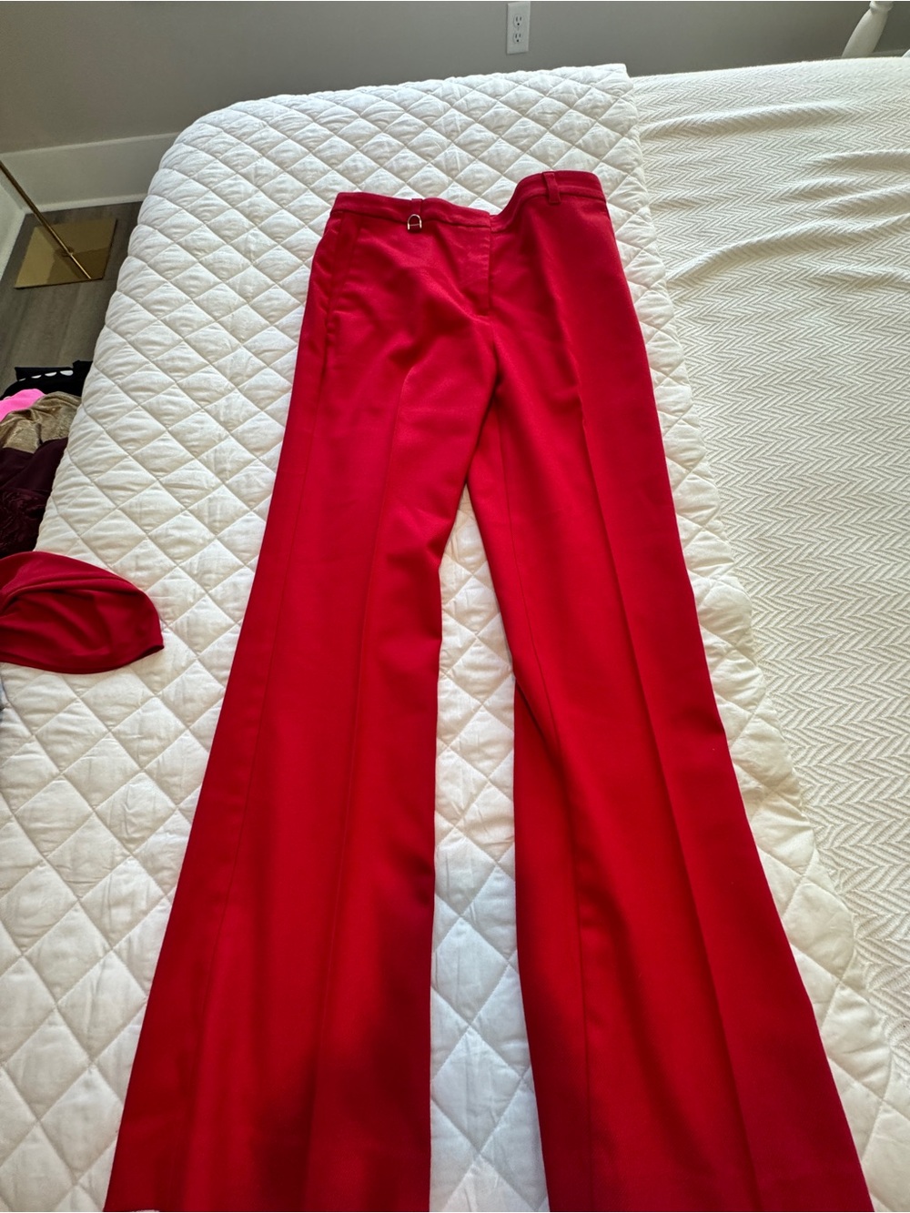 Ann Taylor Pants in Bright Red